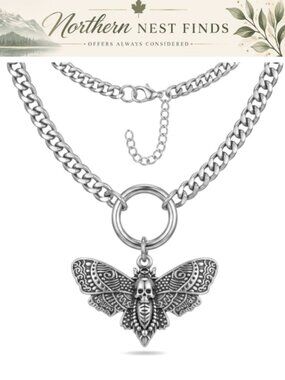 Stainless Steel Cuban Chain O-Ring Choker Gothic Punk Necklace